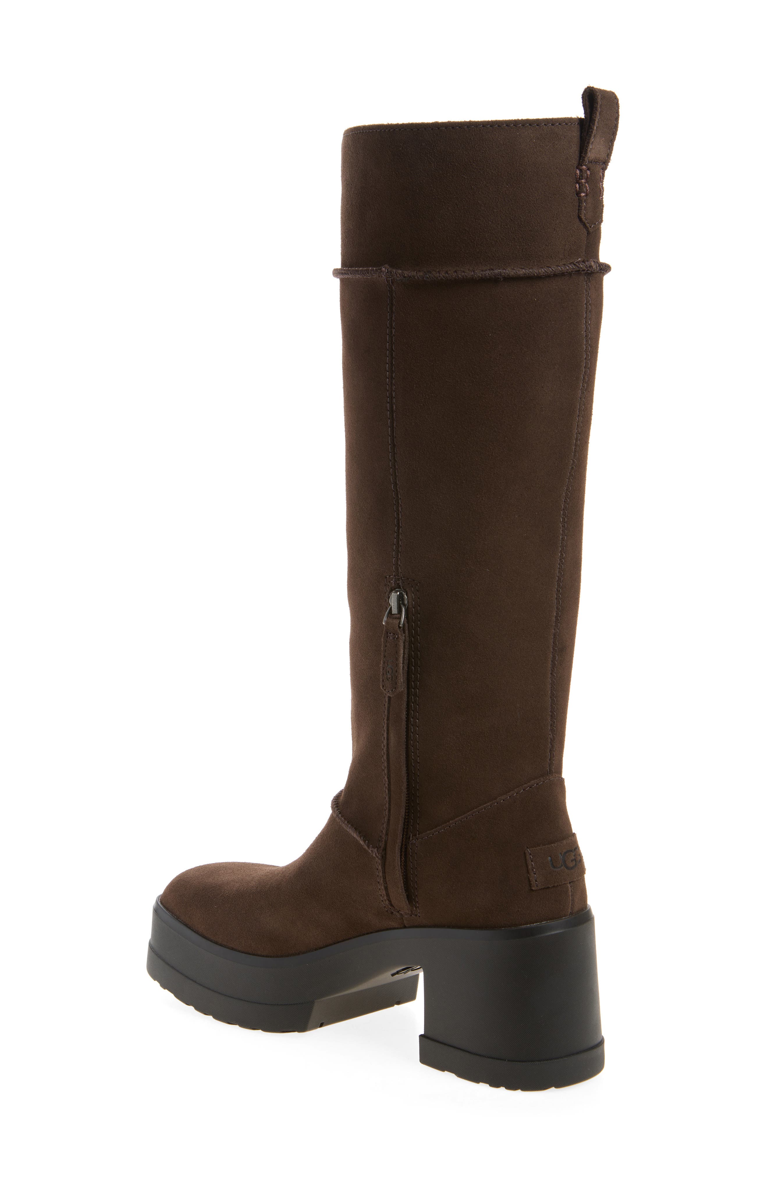 Moxy Knee High Leather Boot, Alternate, color, DUSTED COCOA