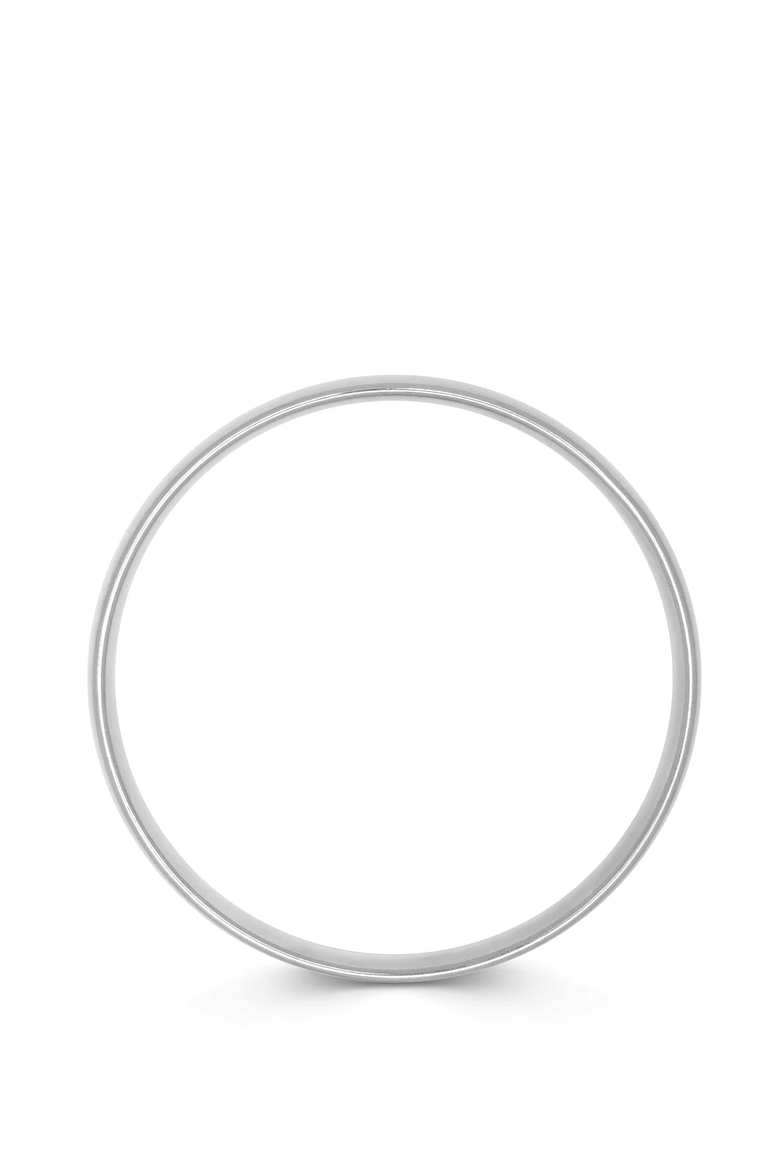 Classic Round Silver Bangle, Main, color, 8mm