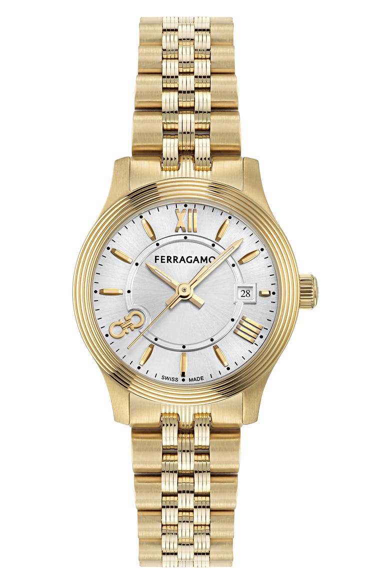 Duo Bracelet Watch, 28mm, Main, color, IP YELLOW GOLD