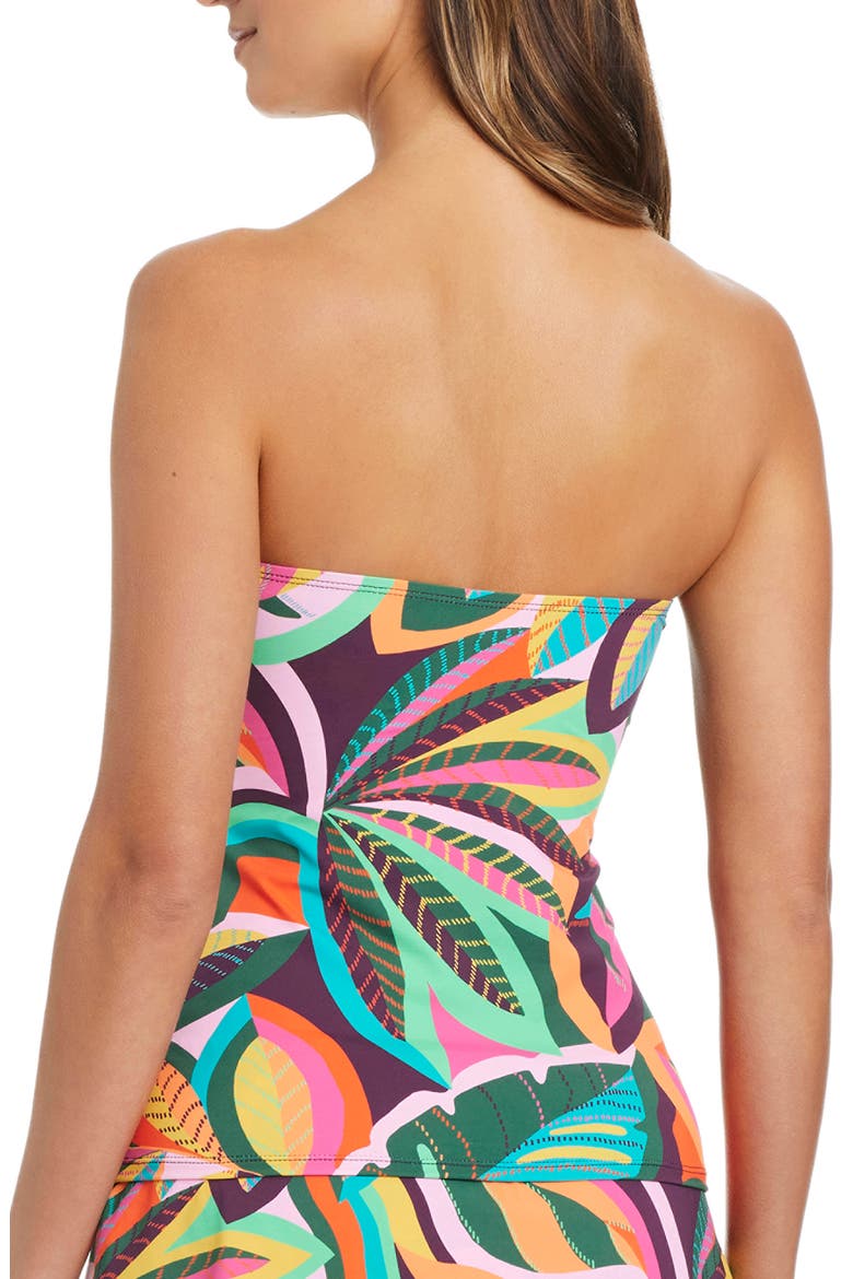 Tropical Print Bandini Swim Top, Alternate, color, MULTI