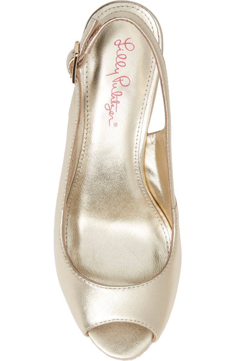 Lilly Pulitzer<sup>®</sup> Gigi Slingback Wedge Sandal, Alternate, color,