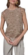 Donna Karan New York Sequin Detail Top
