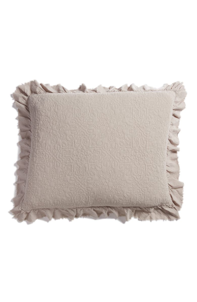 Treasure & Bond Frayed Edge Stonewash Sham, Main, color, 