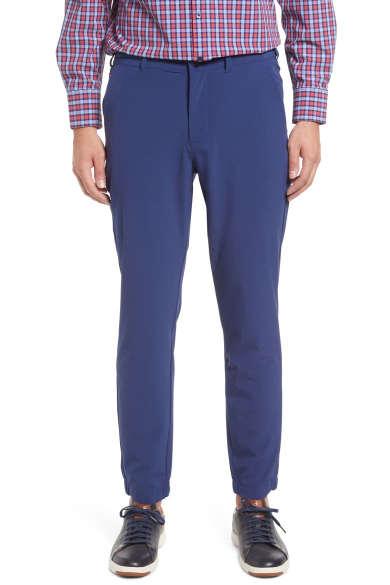 Helmsman Performance Slim Tapered Leg Pants, Main, color, NAVY