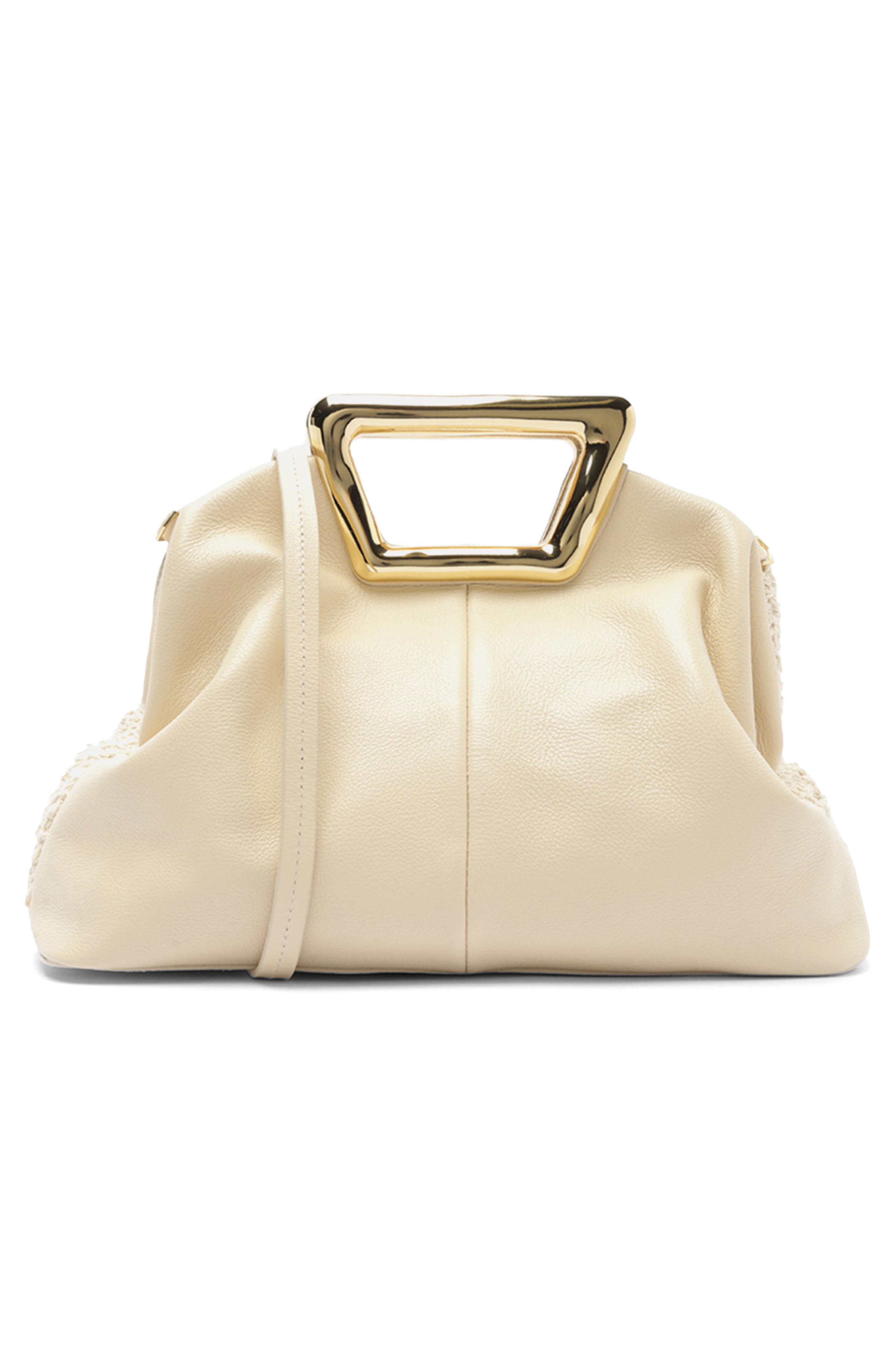 Arezzo Amelia Medium Open Stitch Crossbody Bag, Alternate, color, Cru/ Panacota