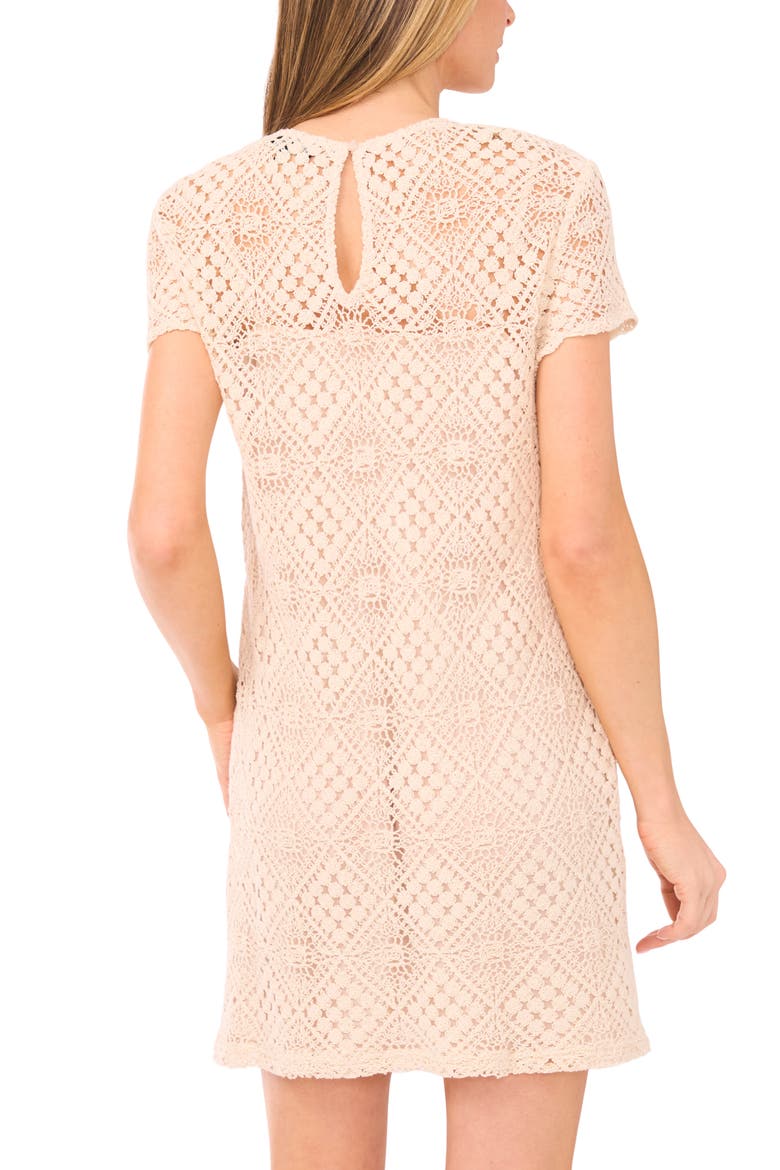 Wren Open Stitch Shift Dress, Alternate, color, NATURAL