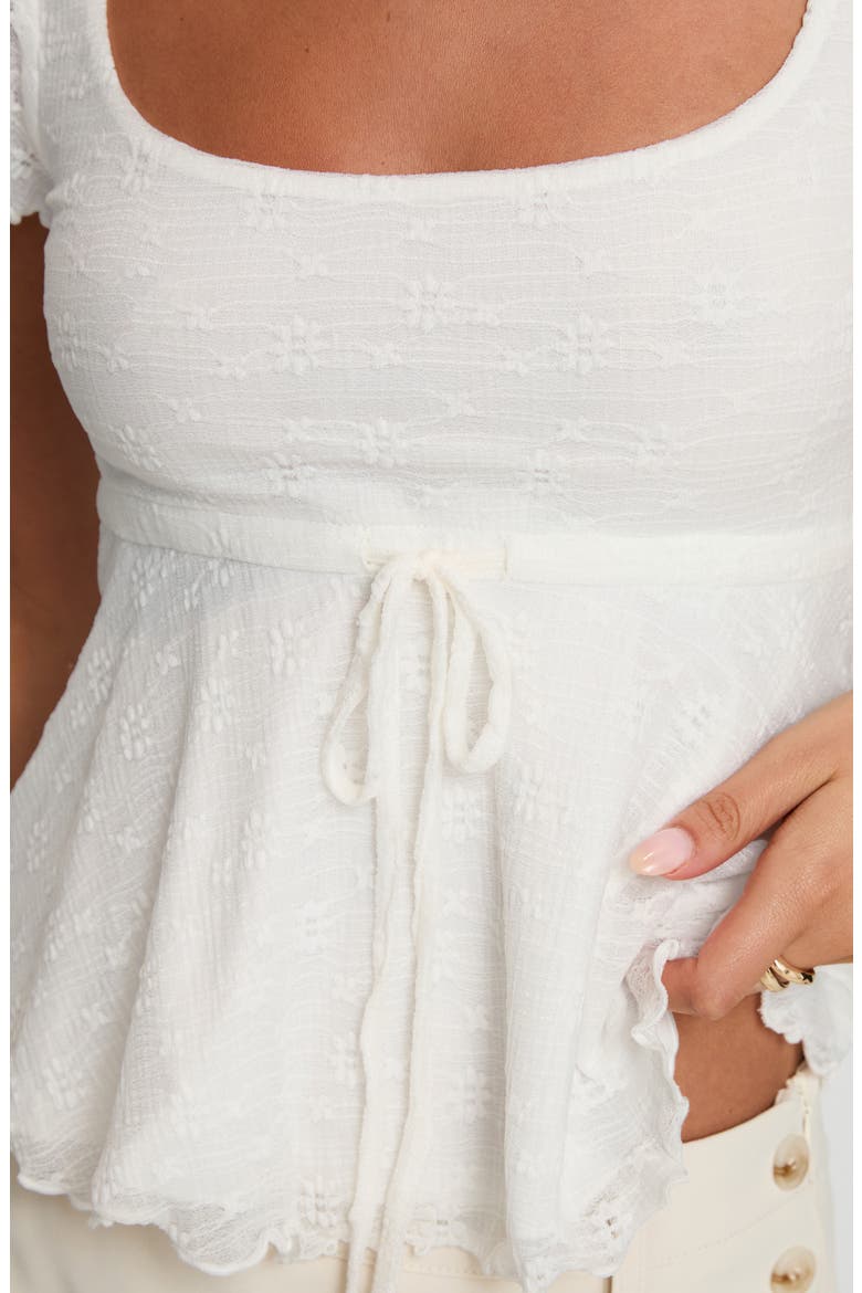 Auroraah Frill Top, Alternate, color, WHITE