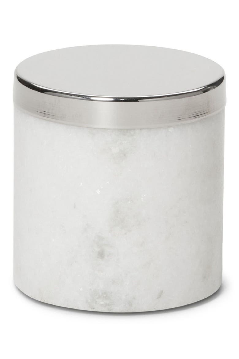 Roman Marble Canister, Main, color, WHITE