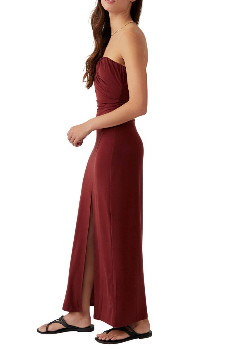 Free People Hayley Strapless Maxi Dress, Alternate, color, 