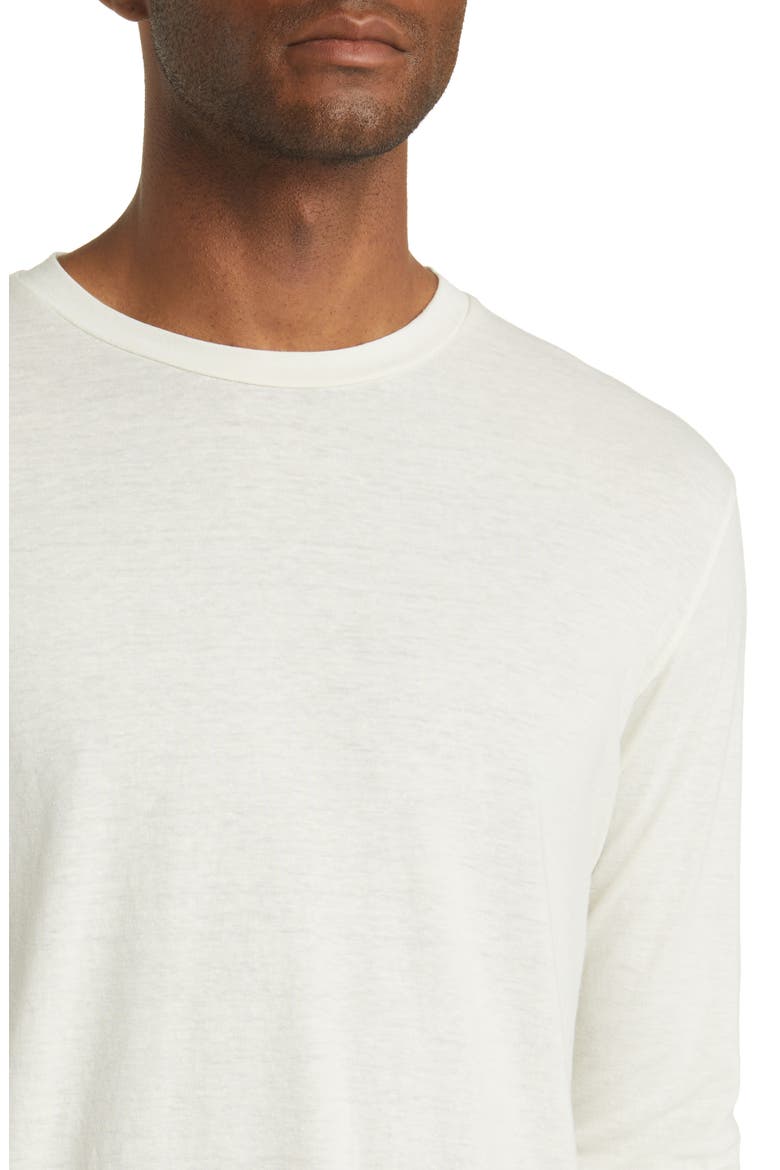 Tri-Blend Long Sleeve Scallop Crew T-Shirt, Alternate, color, SEED