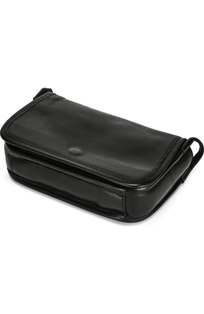 OLD TREND Pansy Genuine Leather Slim Everyday Mini Crossbody, Alternate, color, Black