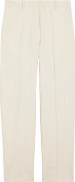 Dries Van Noten Pilar Tailored Stripe Washed Cotton Blend Pants