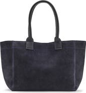 MANGO TEEN Suede Leather Tote