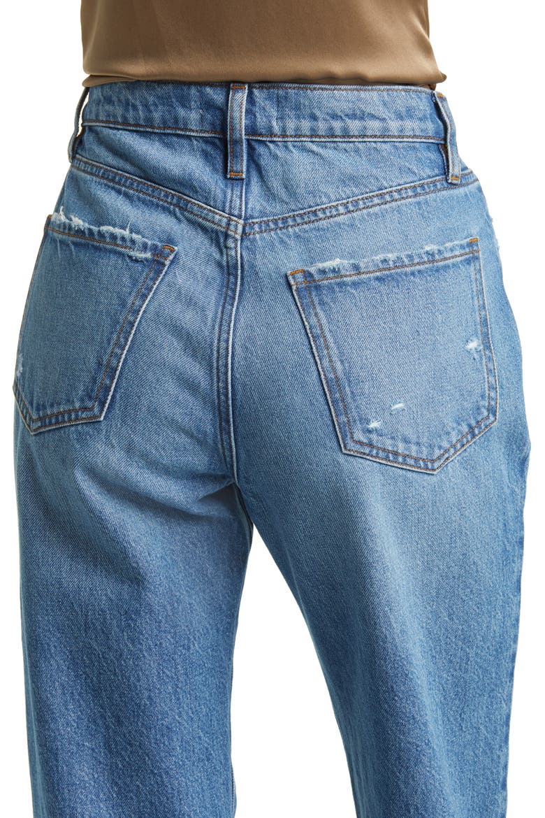 Le Jane High Waist Straight Leg Jeans, Alternate, color, MARINER