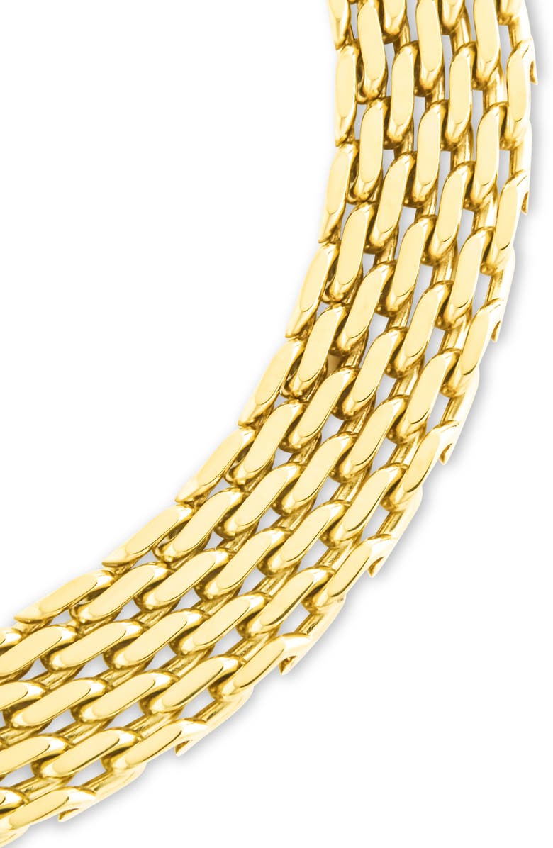 Sterling Forever Larken Chain Link Bracelet, Alternate, color, Gold