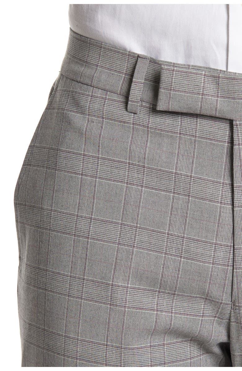 Kenneth Cole Reaction Windowpane Two Button Notch Lapel Slim Fit Suit, Alternate, color,