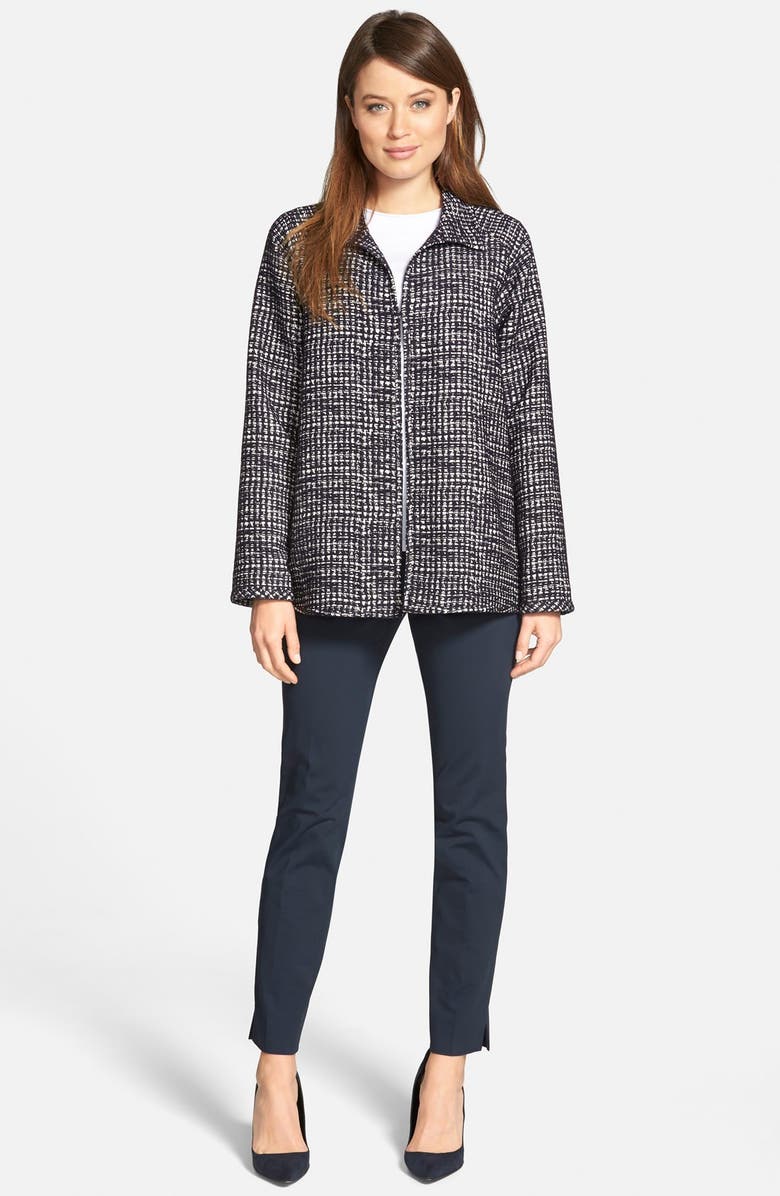 Lafayette 148 New York 'Chrystie' Slit Hem Slim Pants, Alternate, color, 