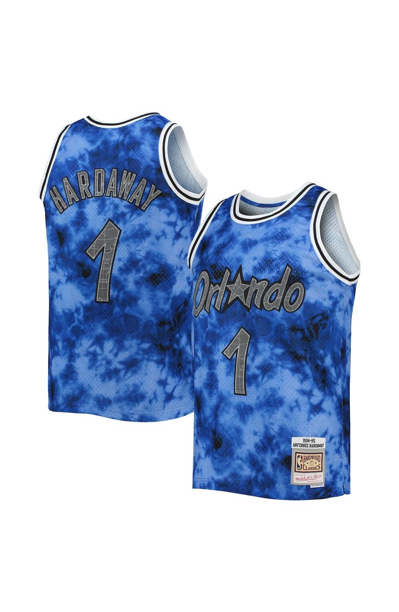 Mitchell & Ness Men's Mitchell & Ness Penny Hardaway Blue Orlando Magic 1994/95 Galaxy Swingman Jersey, Main, color, 