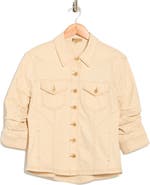 Democracy Cinch Sleeve Denim Jacket