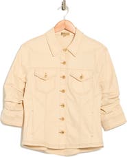 Democracy Cinch Sleeve Denim Jacket