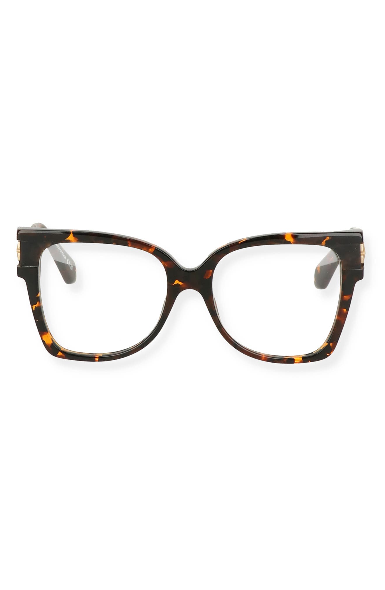 Off-White Havana 54mm Square Optical Frames