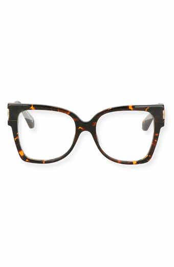 Off-White Havana 54mm Square Optical Frames