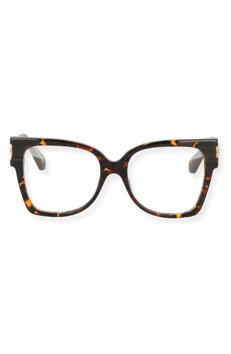Off-White Havana 54mm Square Optical Frames