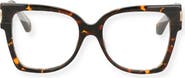 Off-White Havana 54mm Square Optical Frames
