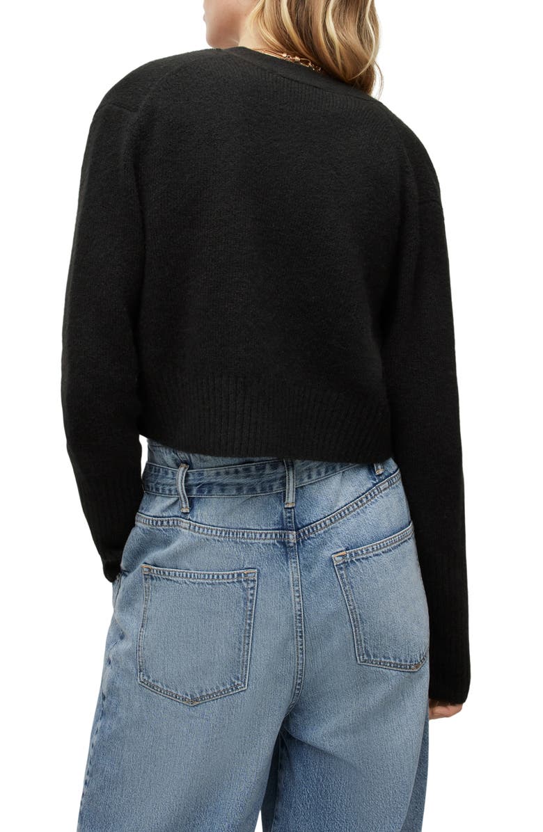 AllSaints Wick Crop Cardigan, Alternate, color, 