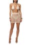 Cascade Open Stitch Miniskirt