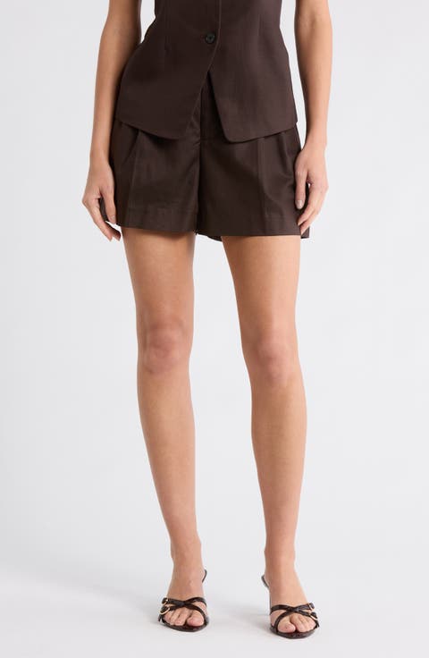The Harlow Shorts in Drapey Twill