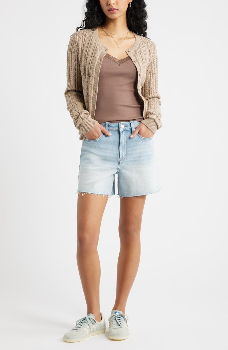 BP. Lace Trim V-Neck Camisole, Alternate, color, Brown Quartz