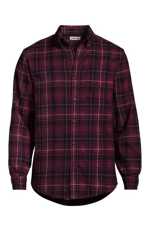 Lands' End Traditional Fit Flagship Flannel Shirt In Multi