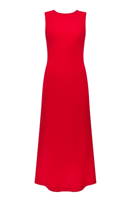 Another Tomorrow Cowl Back Sheath In Red