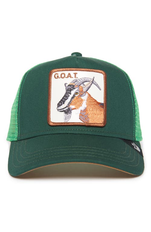 Goorin Bros . G.o.a.t. Patch Trucker Hat In Green