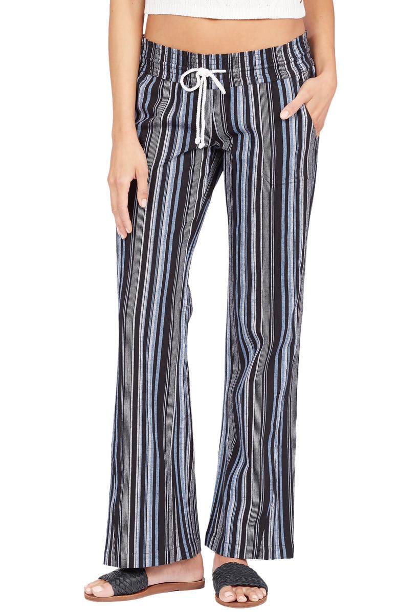Roxy Oceanside Tie Waist Pants, Main, color, 