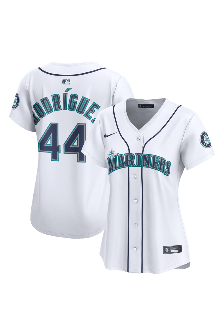 Women's Nike Julio Rodríguez White Seattle Mariners Home Limited Jersey, Main, color, White