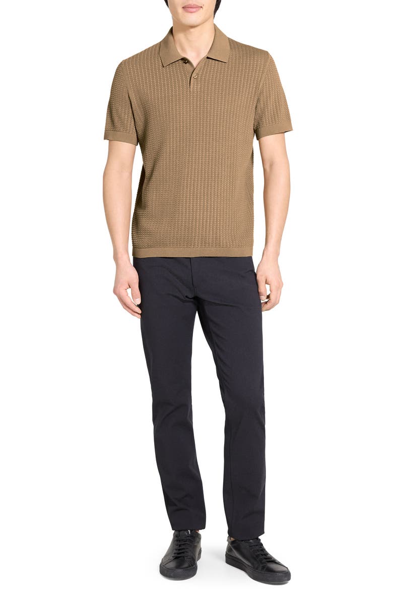 Theory Tactile Cotton Polo, Alternate, color, Fresh Khaki - 2Qh