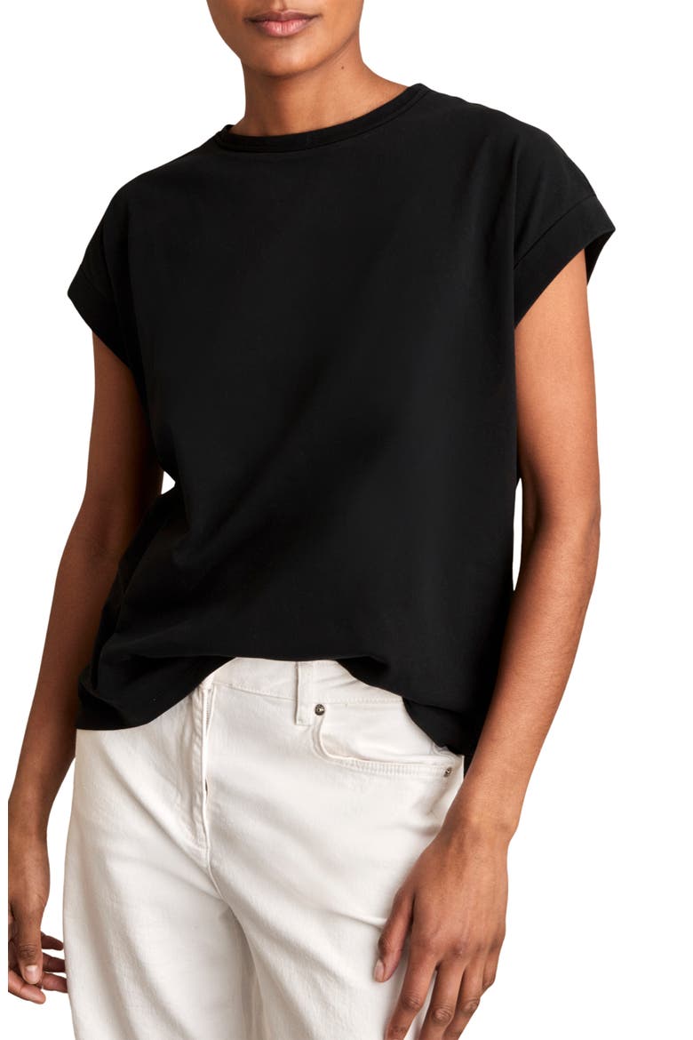 Tommie Crewneck T-Shirt, Main, color, BLACK