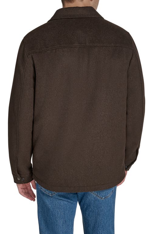 Dockers ® Fleece Lined Shirt Jacket In Brown