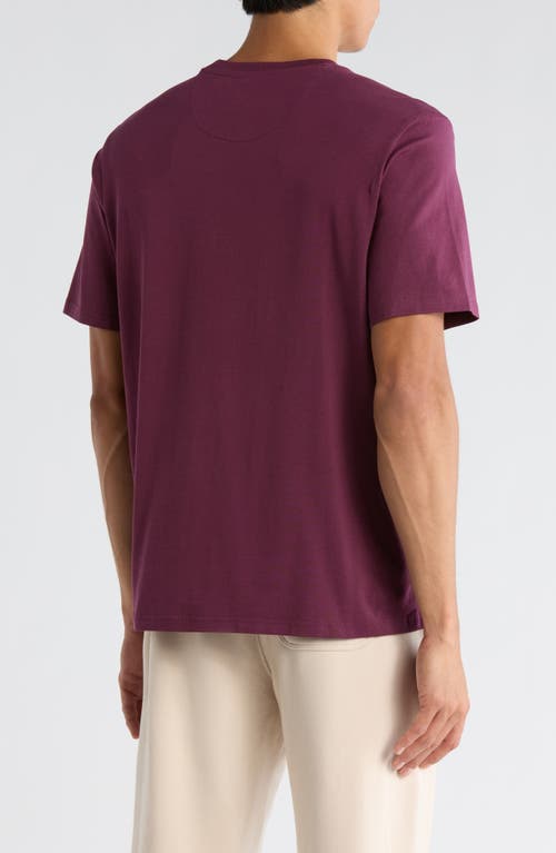 Original Penguin Sport Crewneck Stretch Cotton T-shirt In Purple