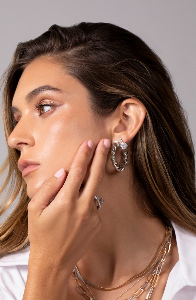 SHYMI Twist Hoop Earrings, Alternate, color, 