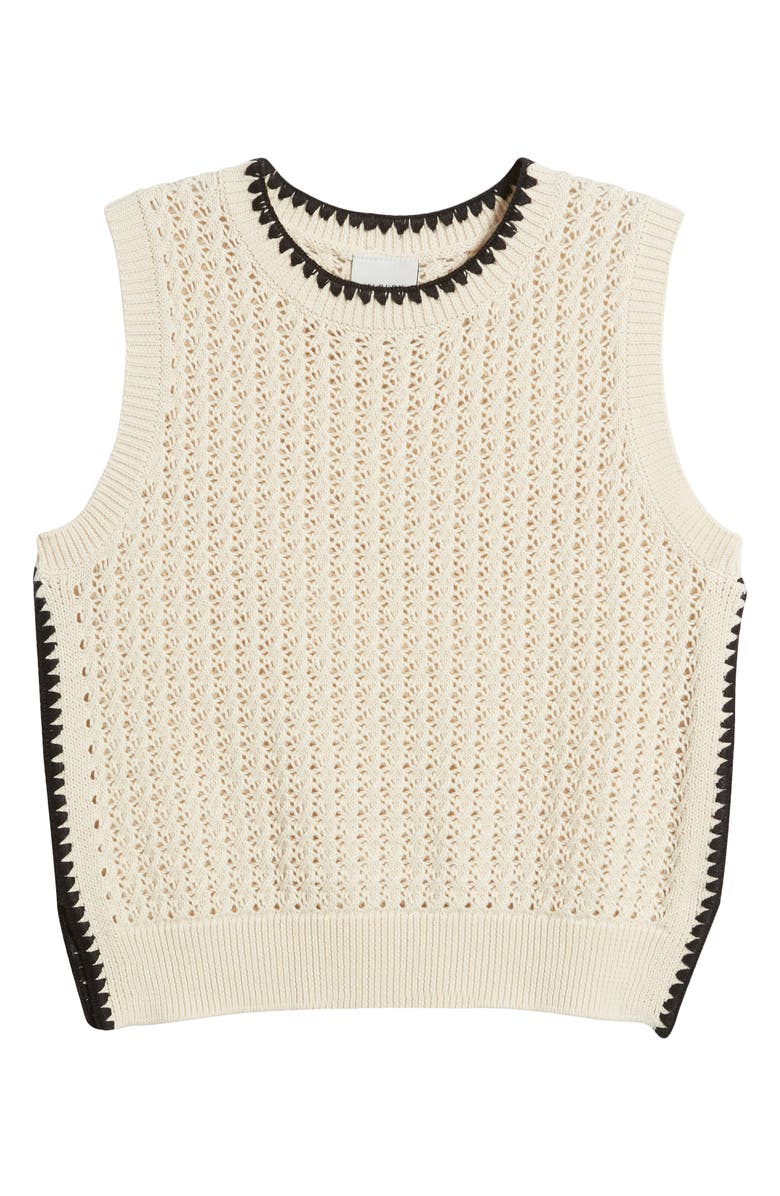 Varley Delaney Open Stitch Sweater Vest, Alternate, color,