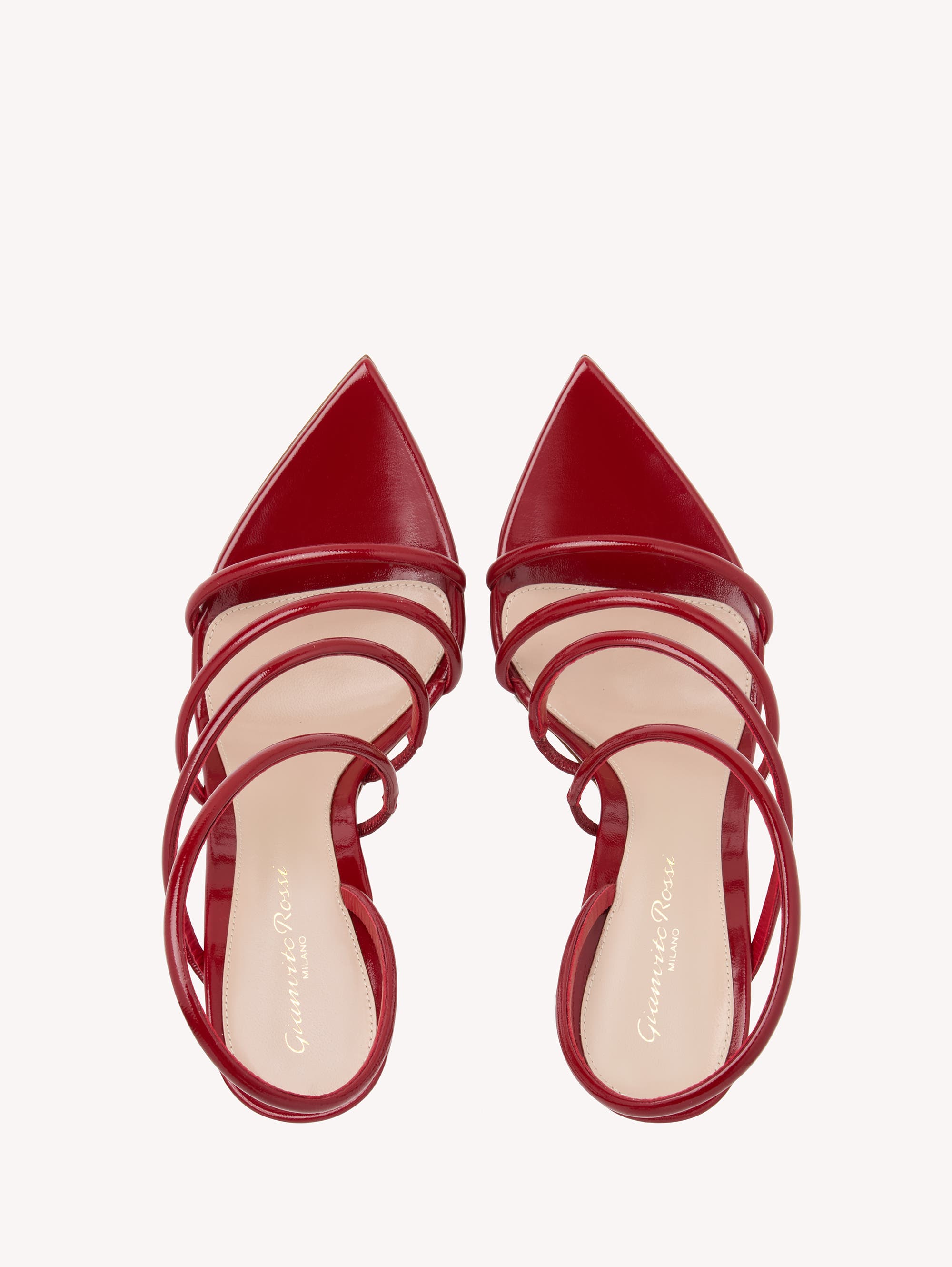 Gianvito Rossi Ettie Sandal, Alternate, color, Red Nappa