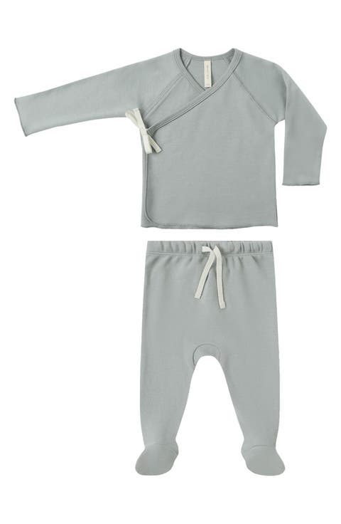 Wrap Top & Footed Pants Set (Baby)