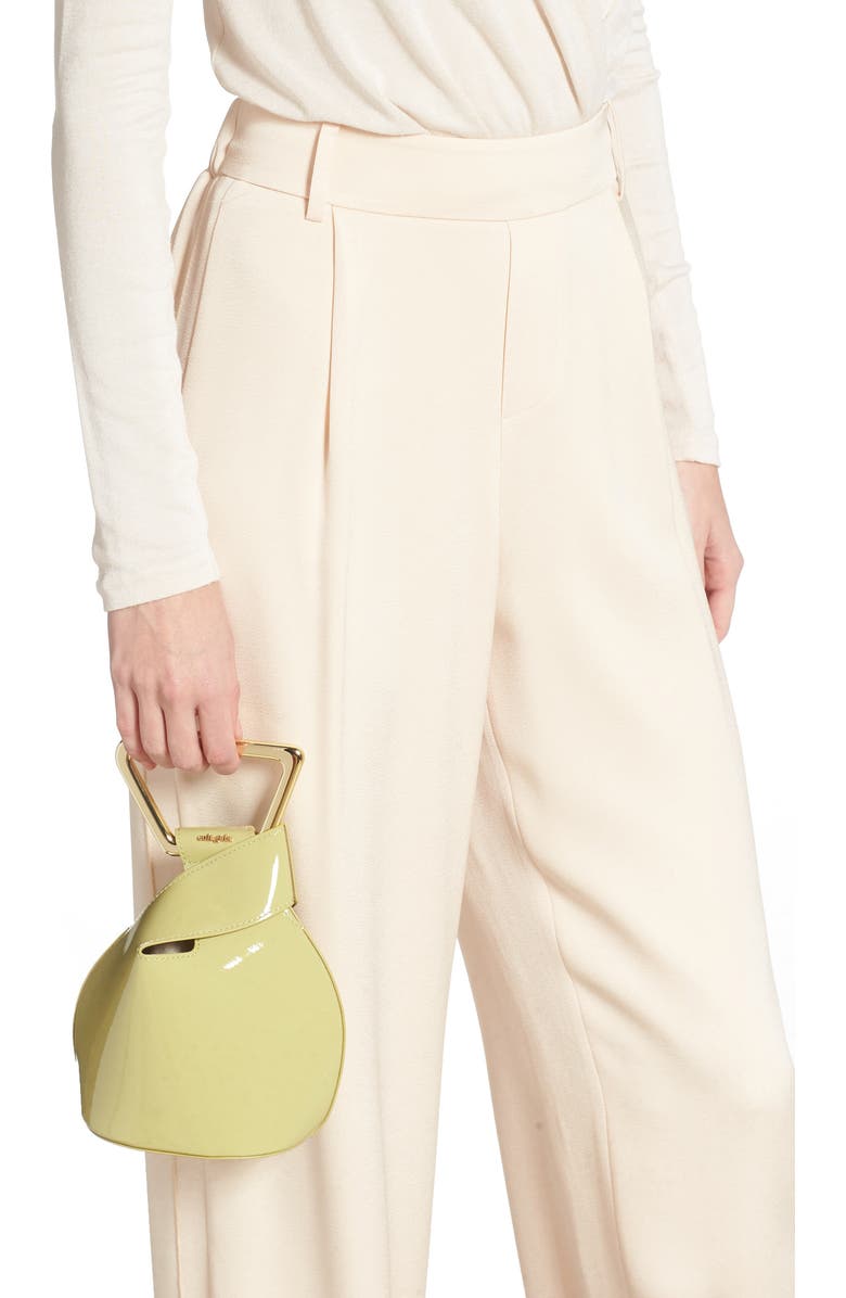 Cult Gaia Mini Astraea Leather Tote, Alternate, color,