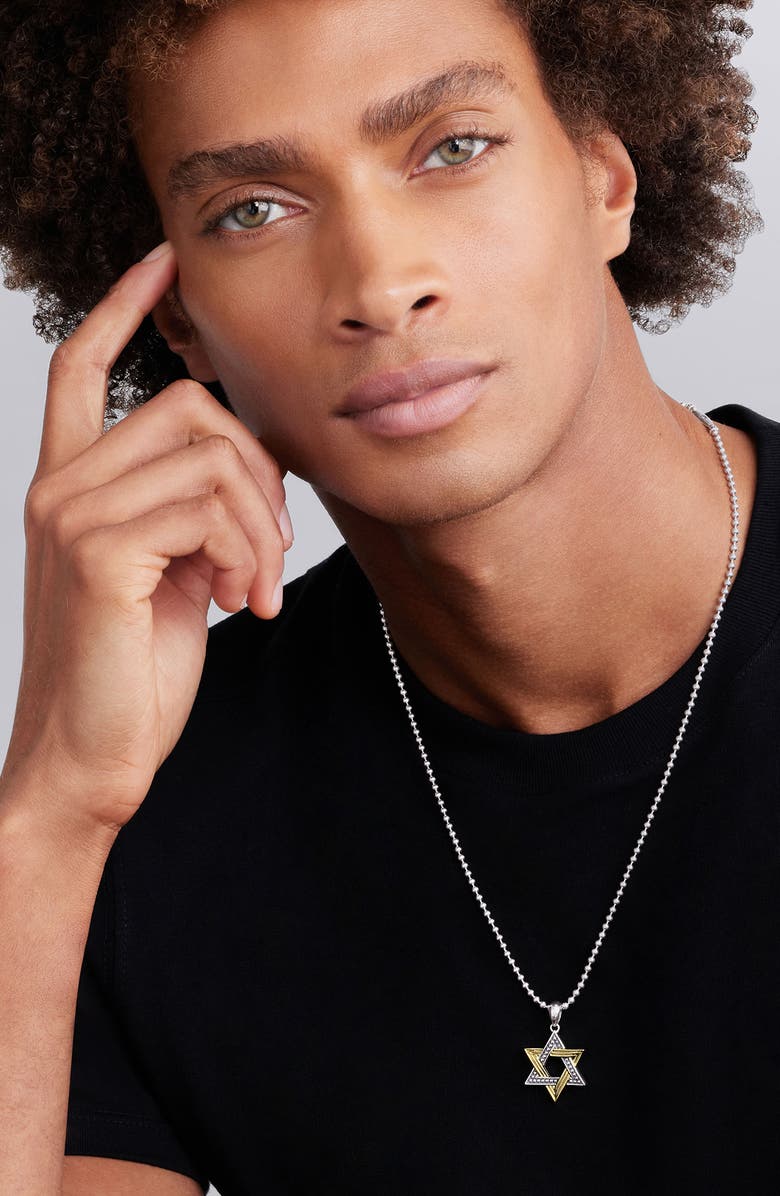 LAGOS Star of David Pendant, Alternate, color, Two-Tone