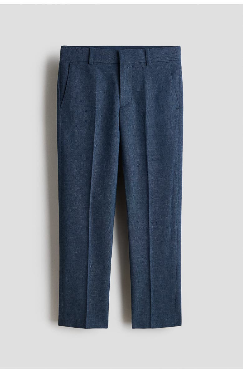 H&M Tailored Trousers, Main, color, Navy Blue