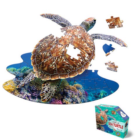 I Am Lil Sea Turtle 48 piece Animal Shaped Puzzle