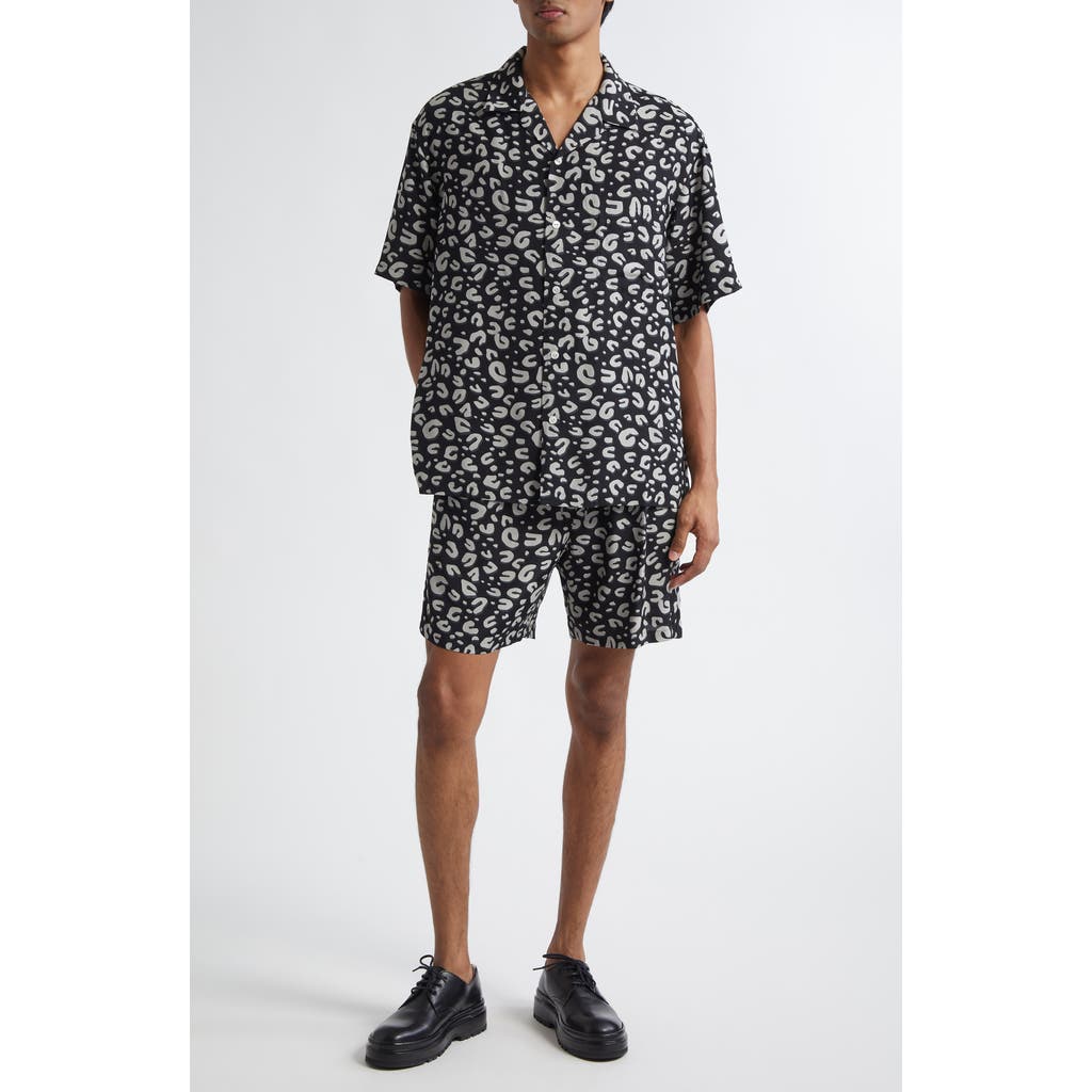 Takahiromiyashita The Soloist Takahiromiyashita Thesoloist. Leopard Print Shorts